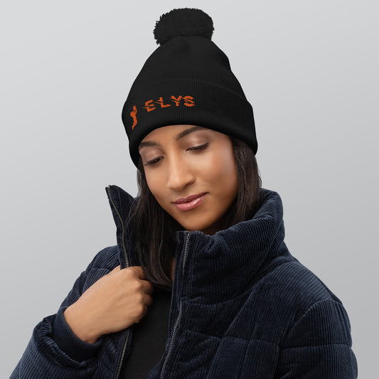 Bonnet à pompon ELYS logo Orange