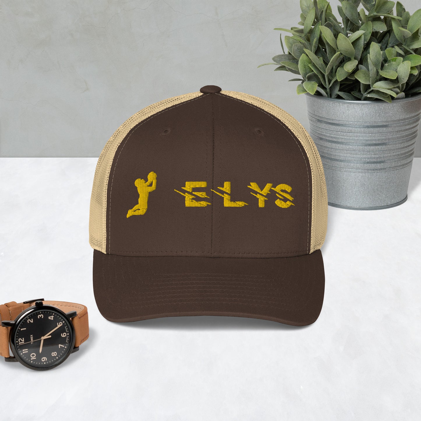 Casquette ELYS logo Jaune