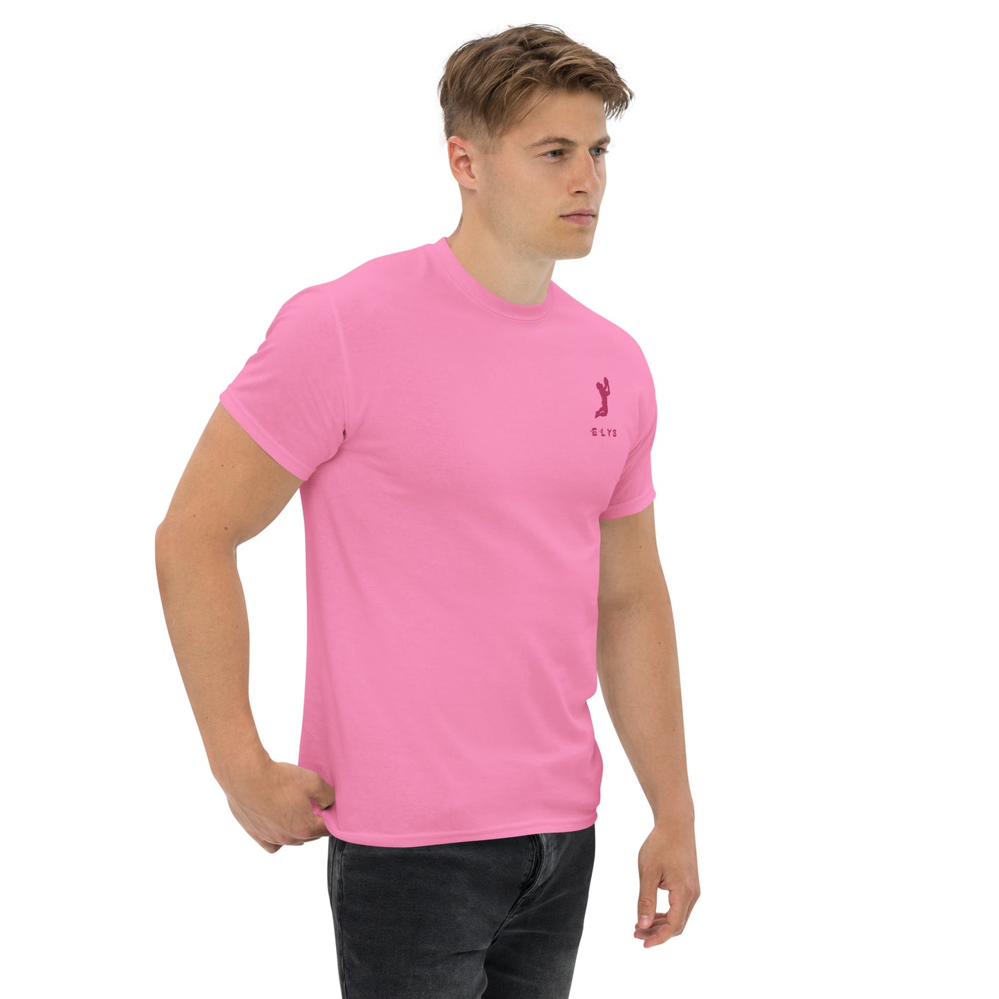 T-shirt ELYS Homme logo Rose