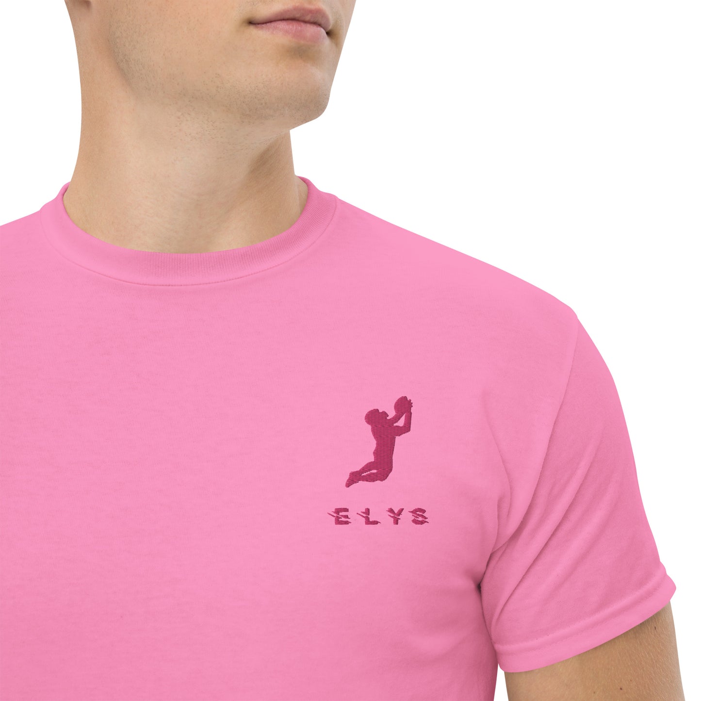 T-shirt ELYS Homme logo Rose