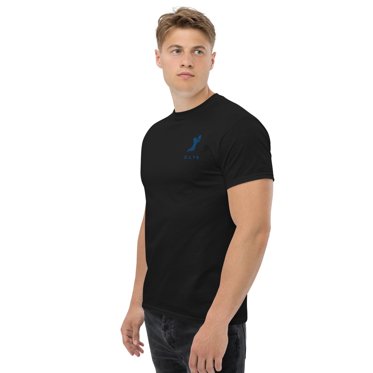 T-shirt ELYS Homme logo Bleu Foncé