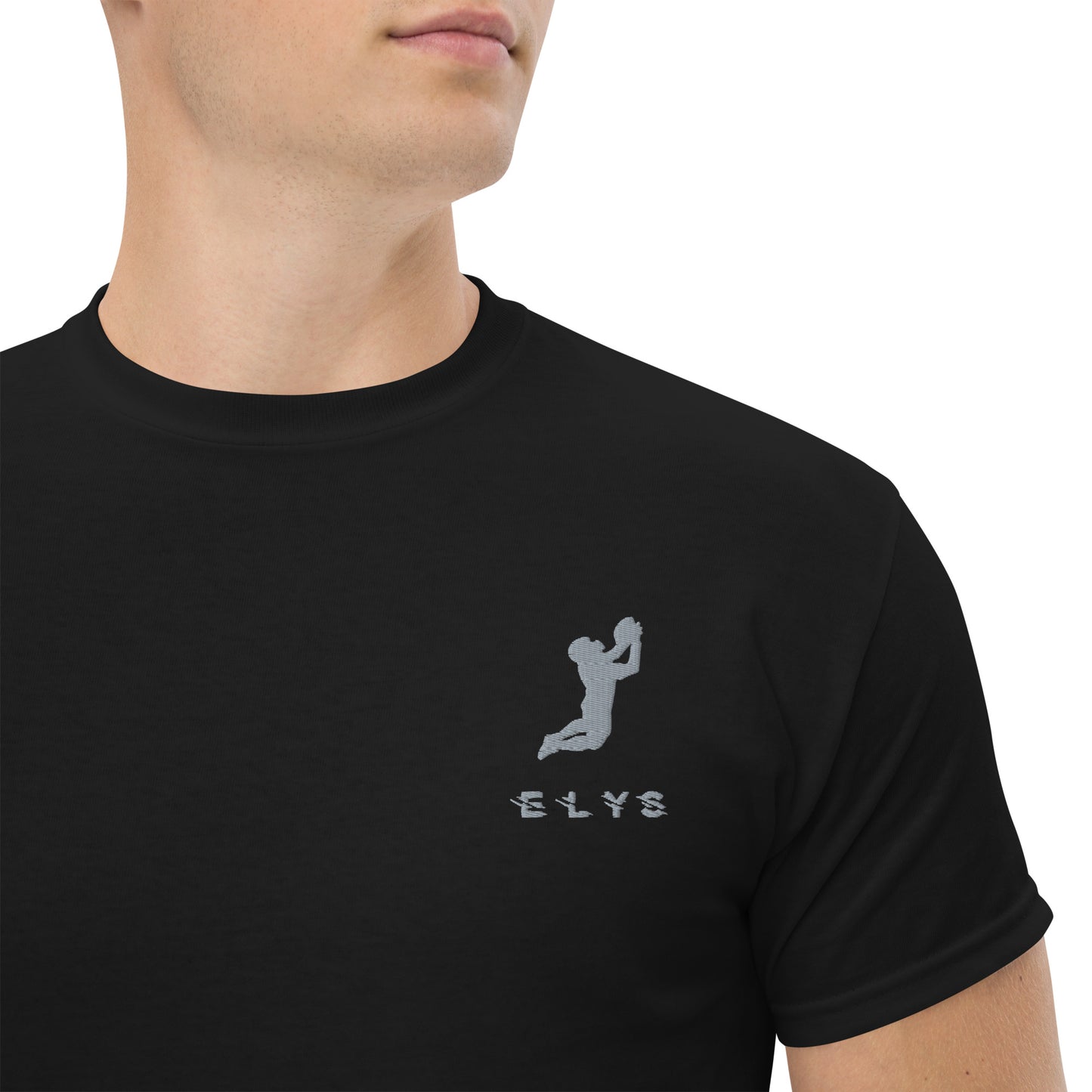 T-shirt ELYS Homme logo Argenté