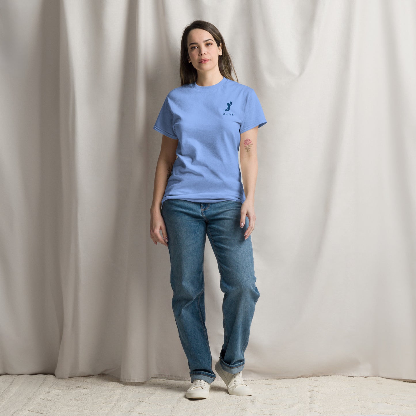 T-shirt ELYS Femme logo Bleu Foncé