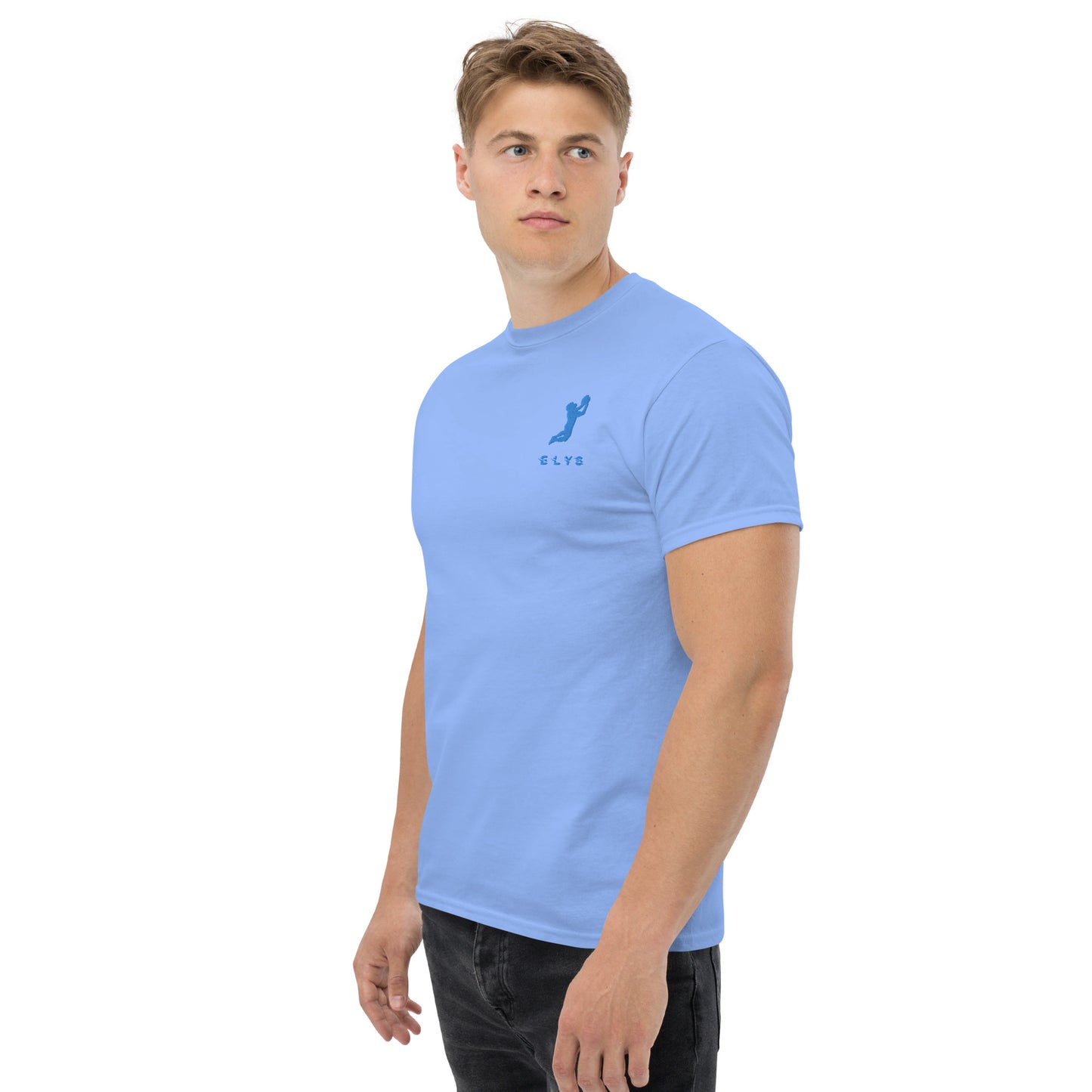 T-shirt ELYS Homme logo Bleu Clair