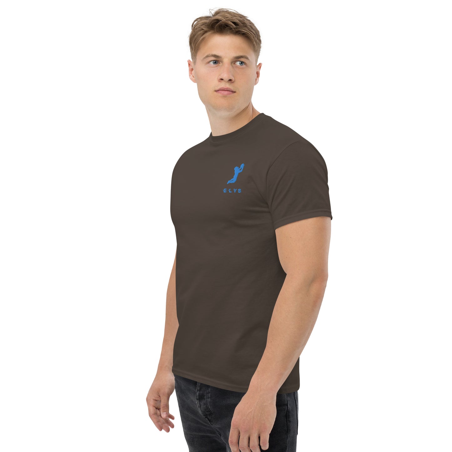 T-shirt ELYS Homme logo Bleu Clair