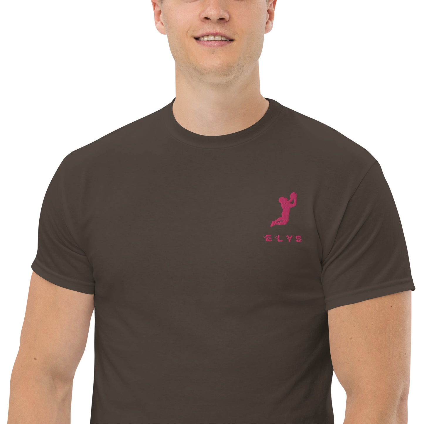 T-shirt ELYS Homme logo Rose