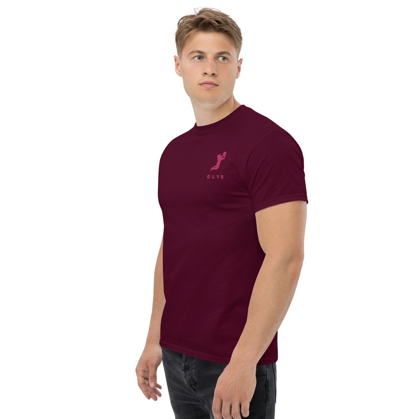 T-shirt ELYS Homme logo Rose