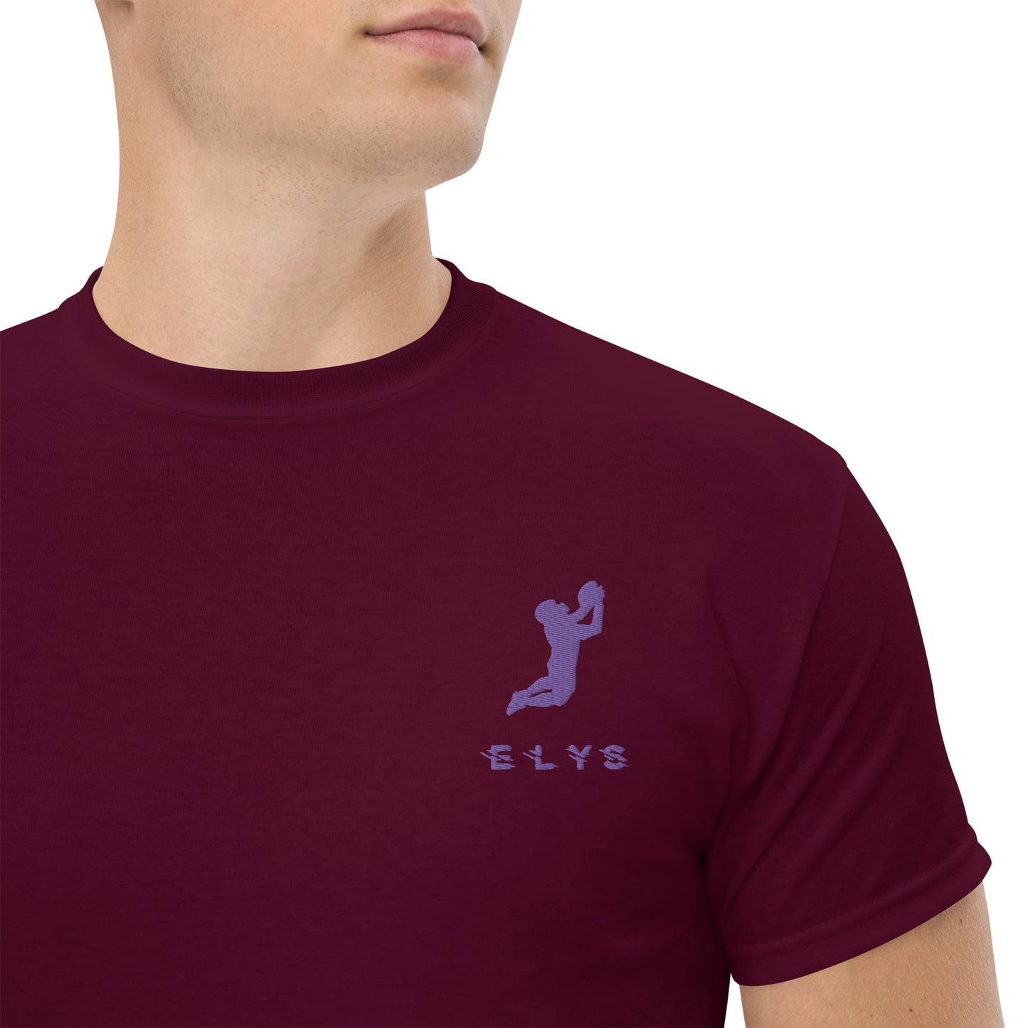 T-shirt ELYS Homme logo Violet