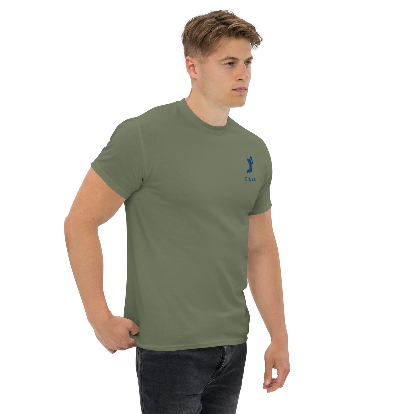 T-shirt ELYS Homme logo Bleu Foncé