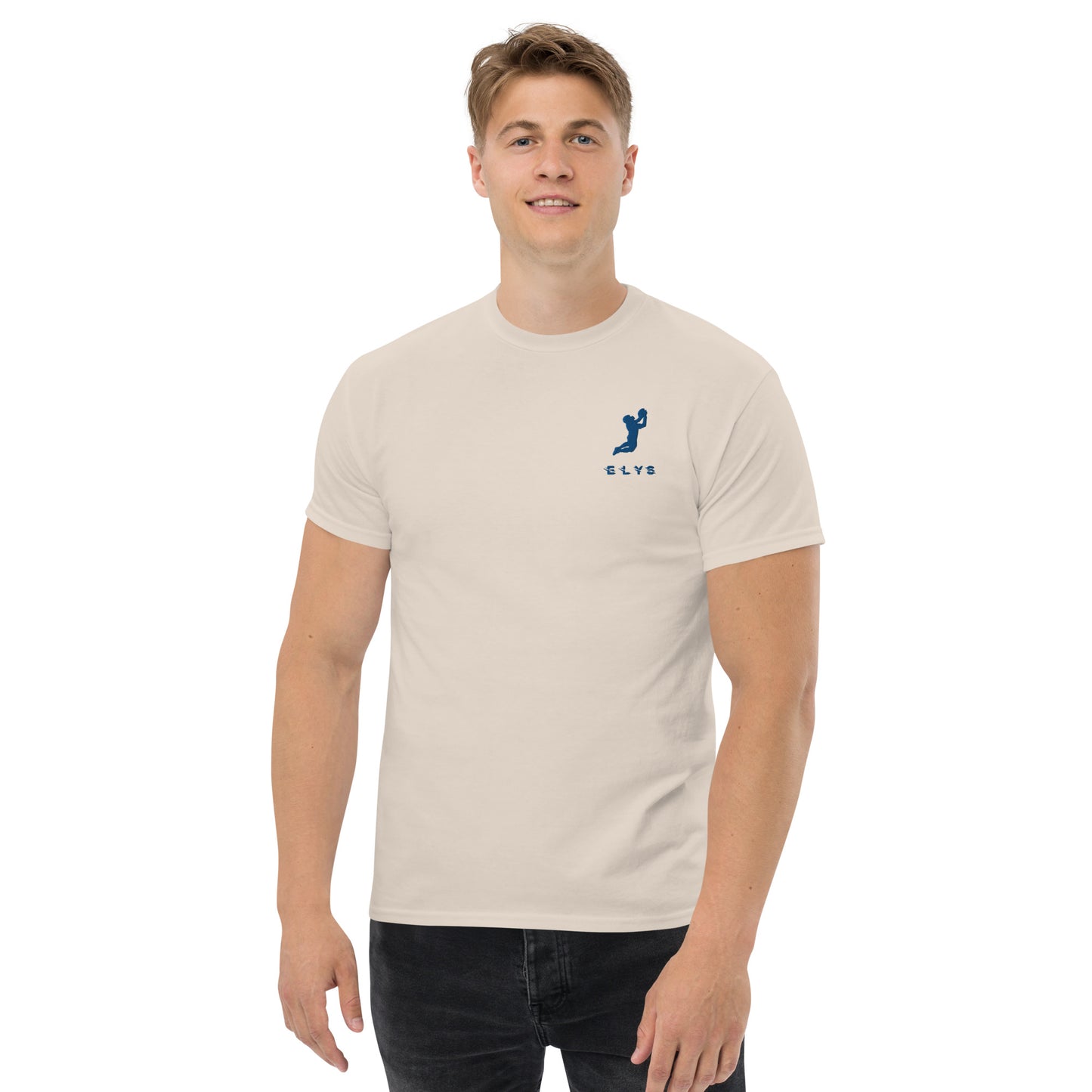 T-shirt ELYS Homme logo Bleu Foncé