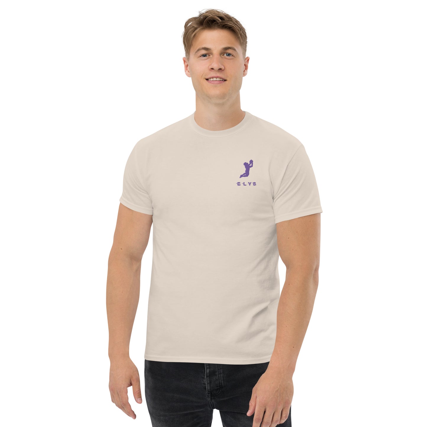 T-shirt ELYS Homme logo Violet