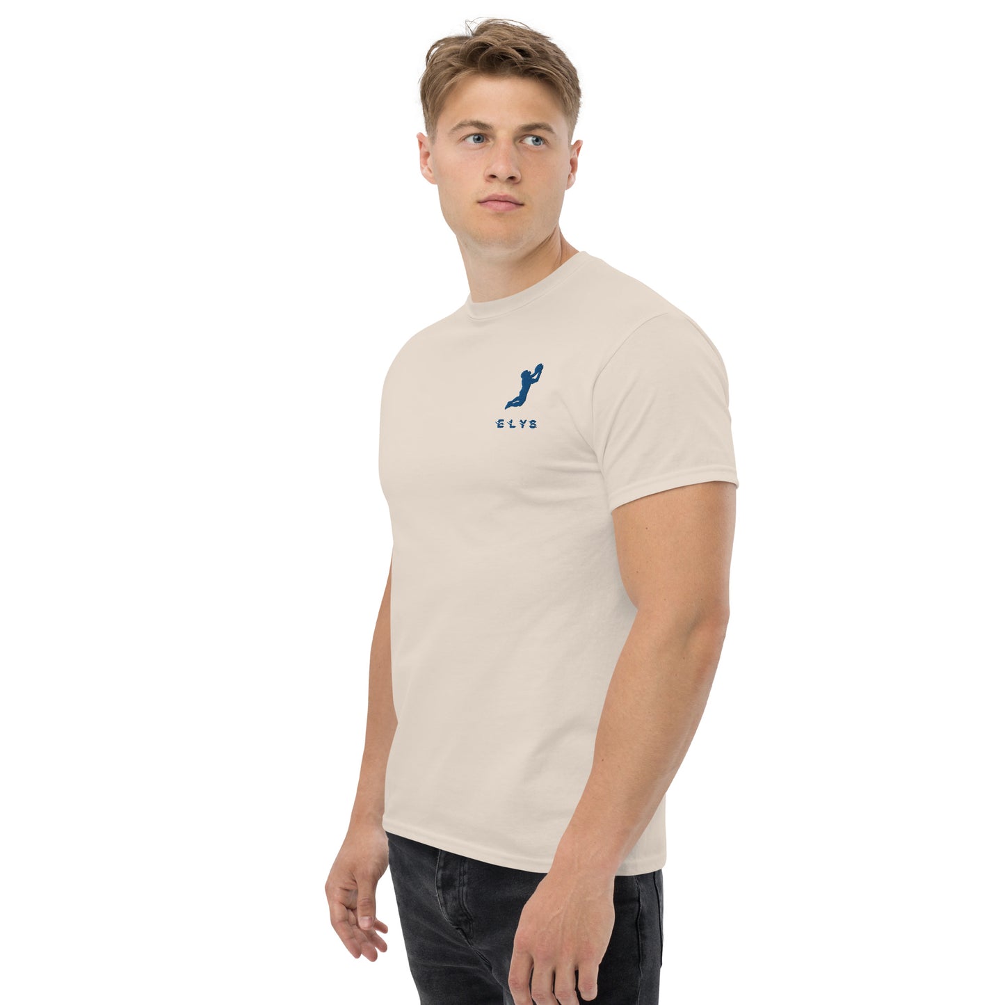 T-shirt ELYS Homme logo Bleu Foncé