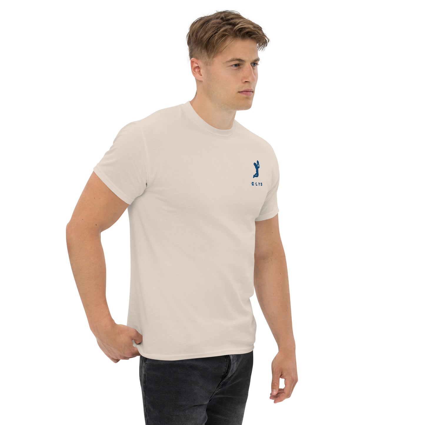 T-shirt ELYS Homme logo Bleu Foncé