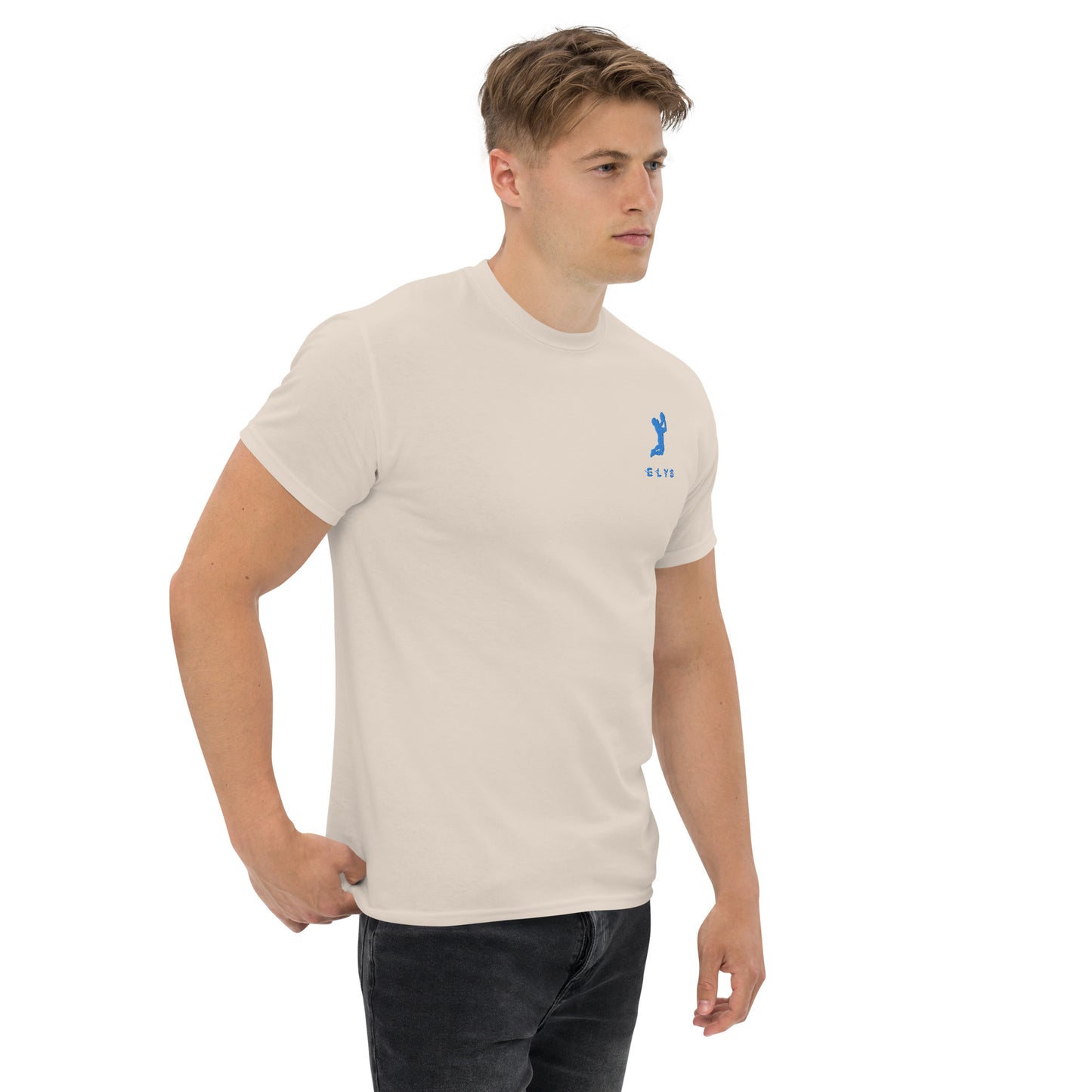 T-shirt ELYS Homme logo Bleu Clair