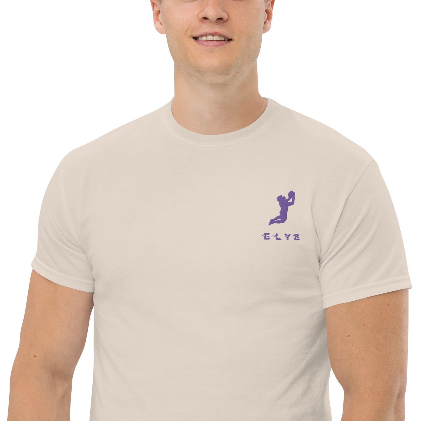 T-shirt ELYS Homme logo Violet