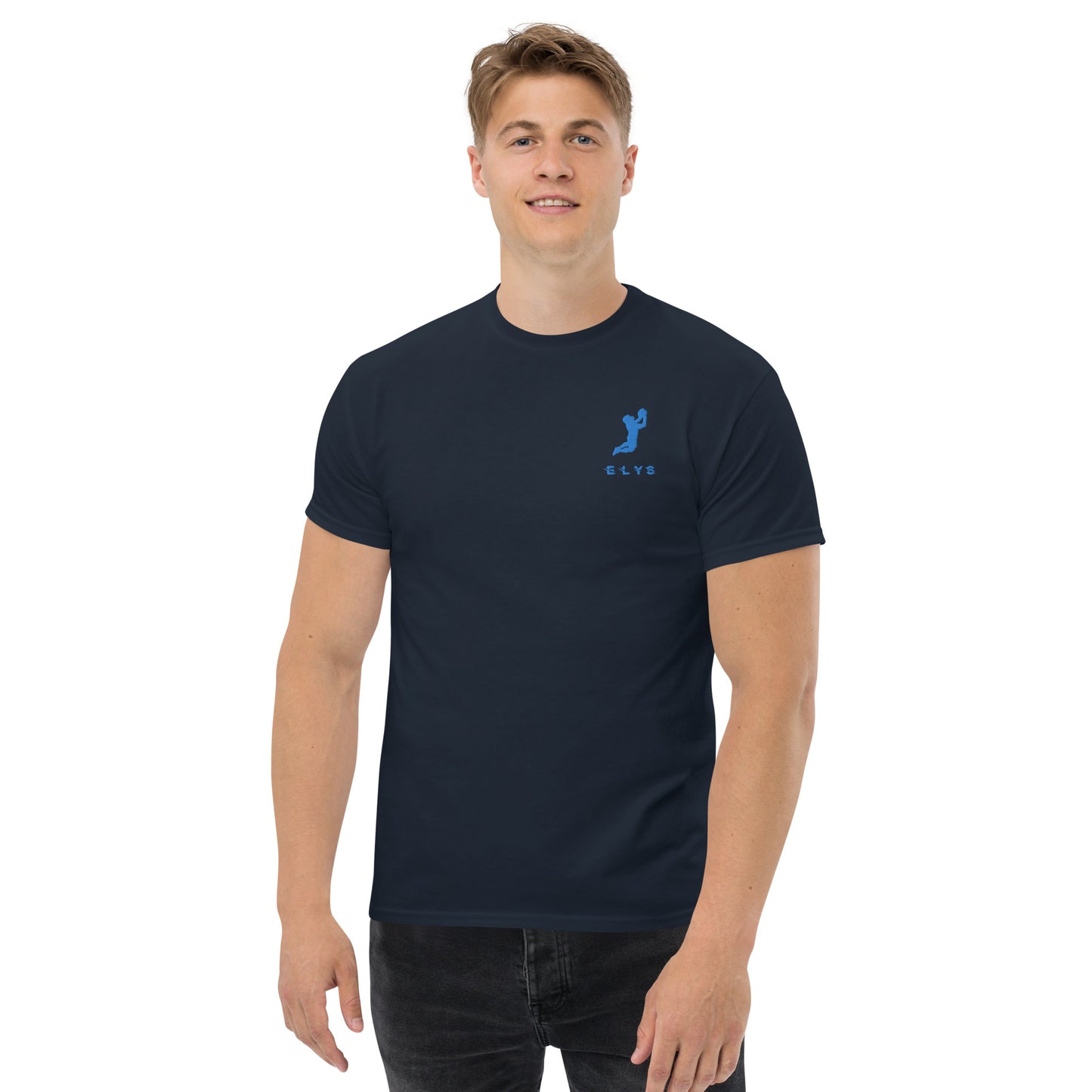 T-shirt ELYS Homme logo Bleu Clair