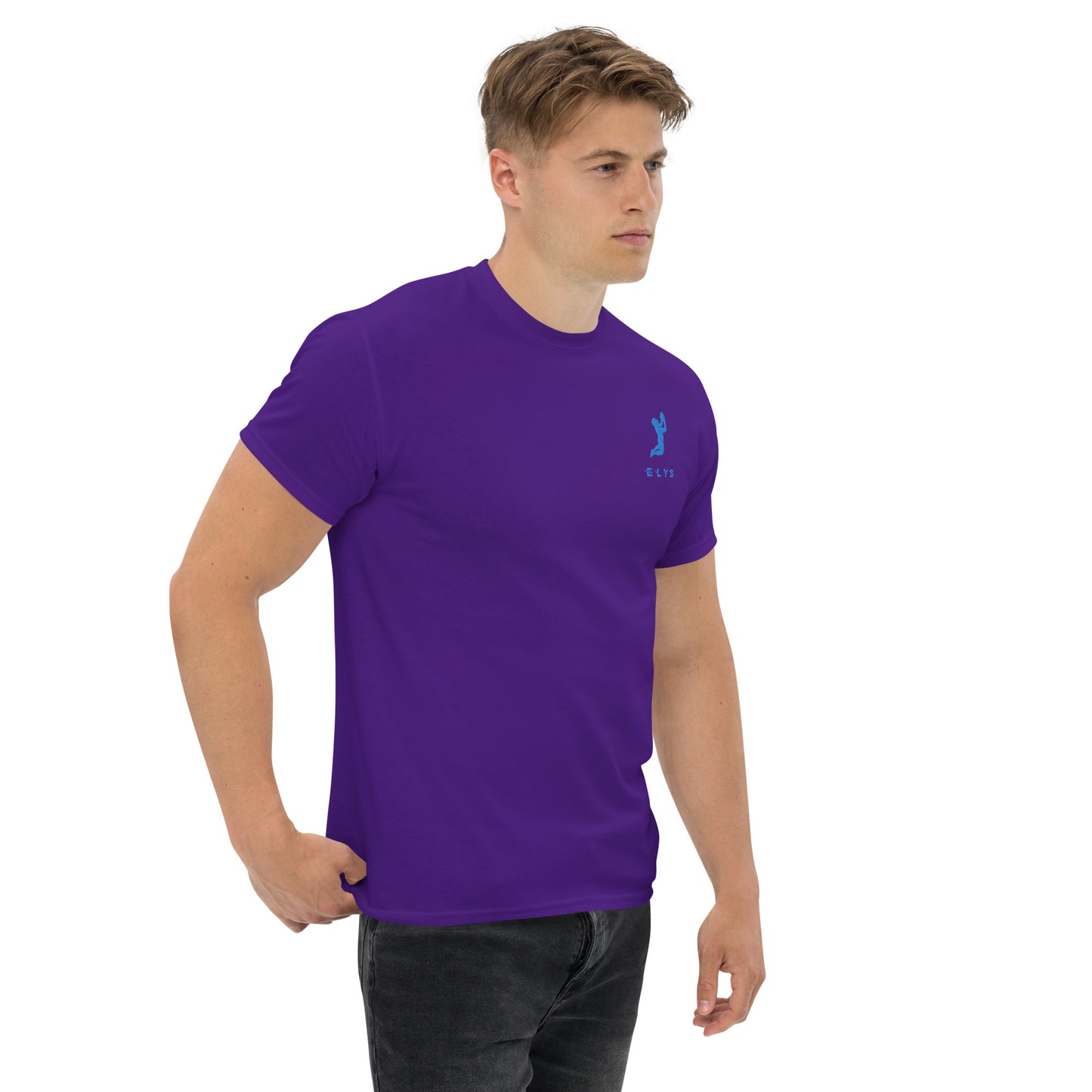 T-shirt ELYS Homme logo Bleu Clair