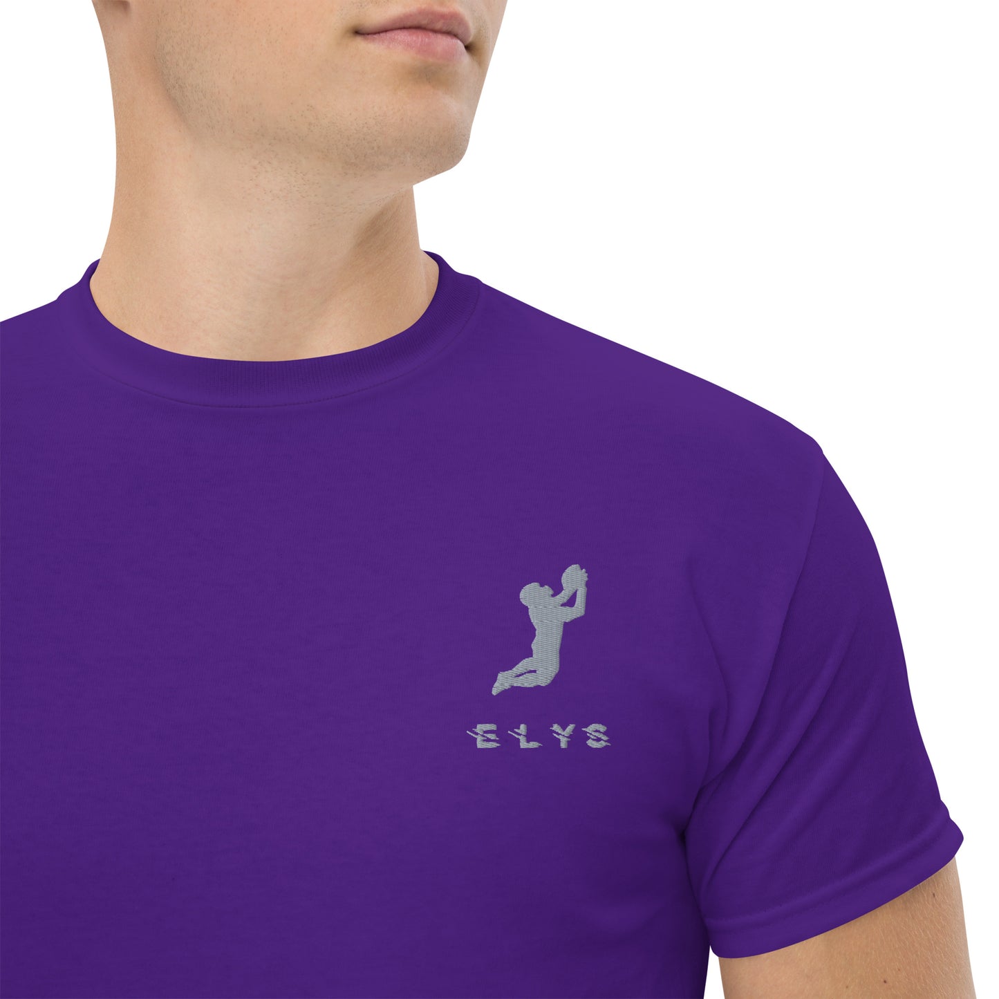 T-shirt ELYS Homme logo Argenté