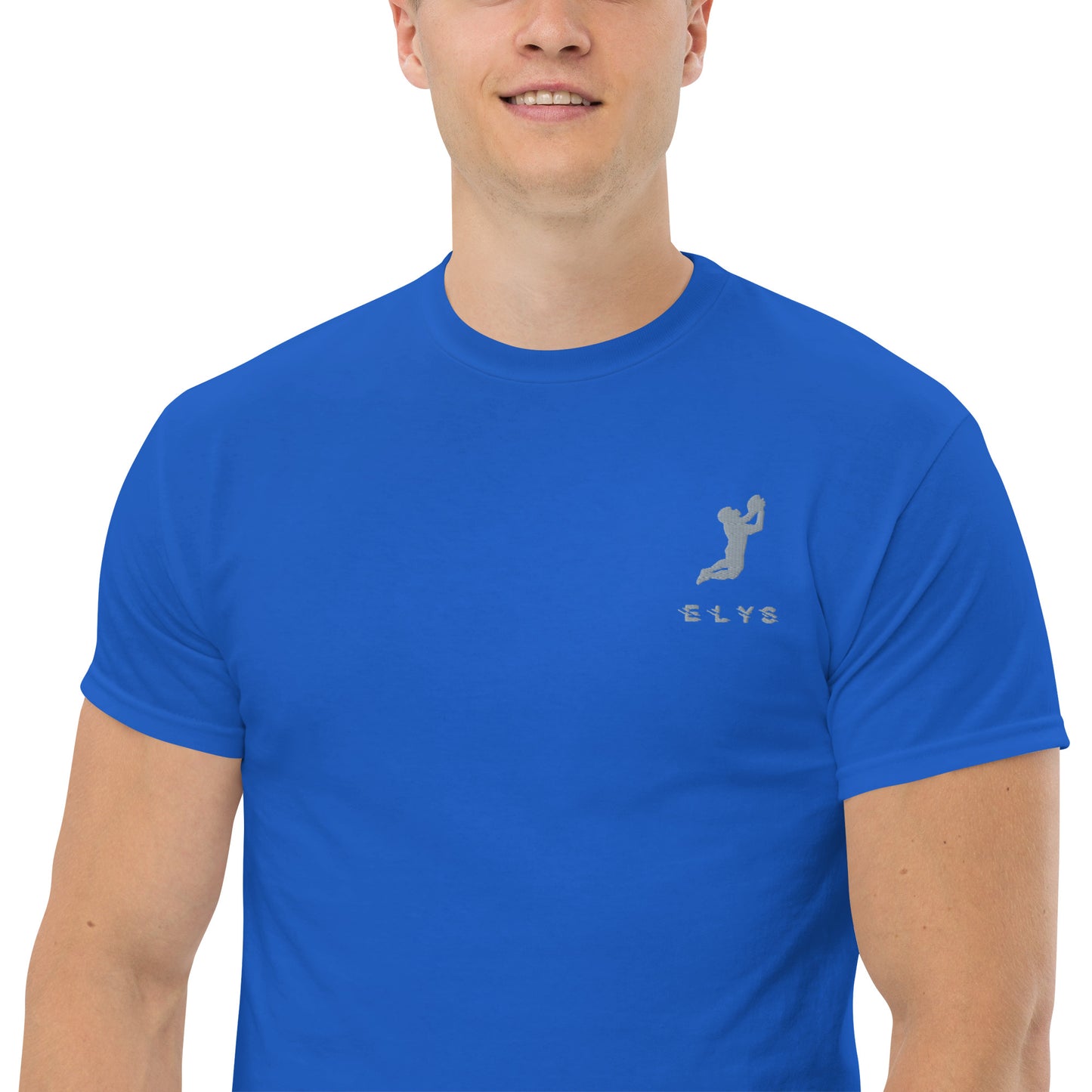 T-shirt ELYS Homme logo Argenté