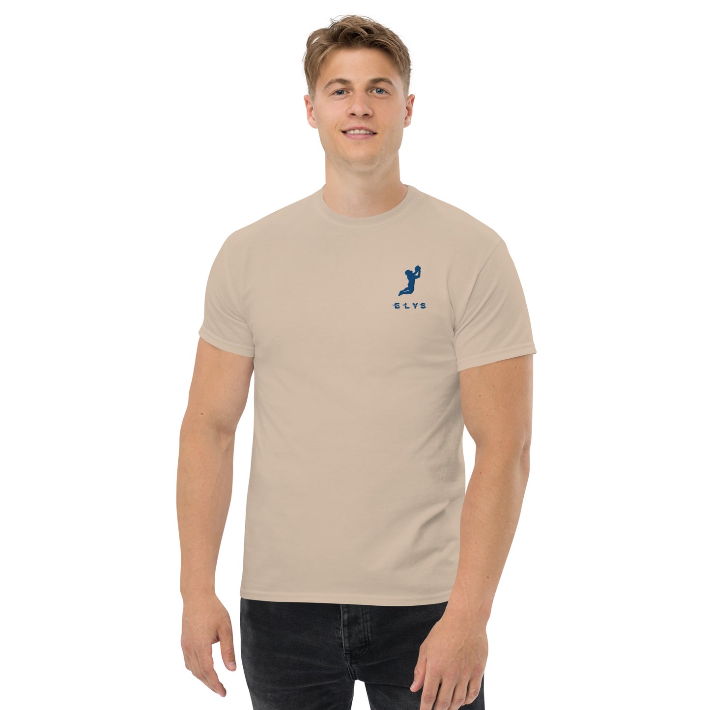 T-shirt ELYS Homme logo Bleu Foncé