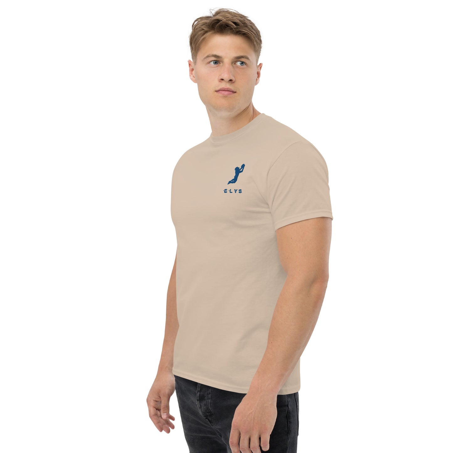 T-shirt ELYS Homme logo Bleu Foncé