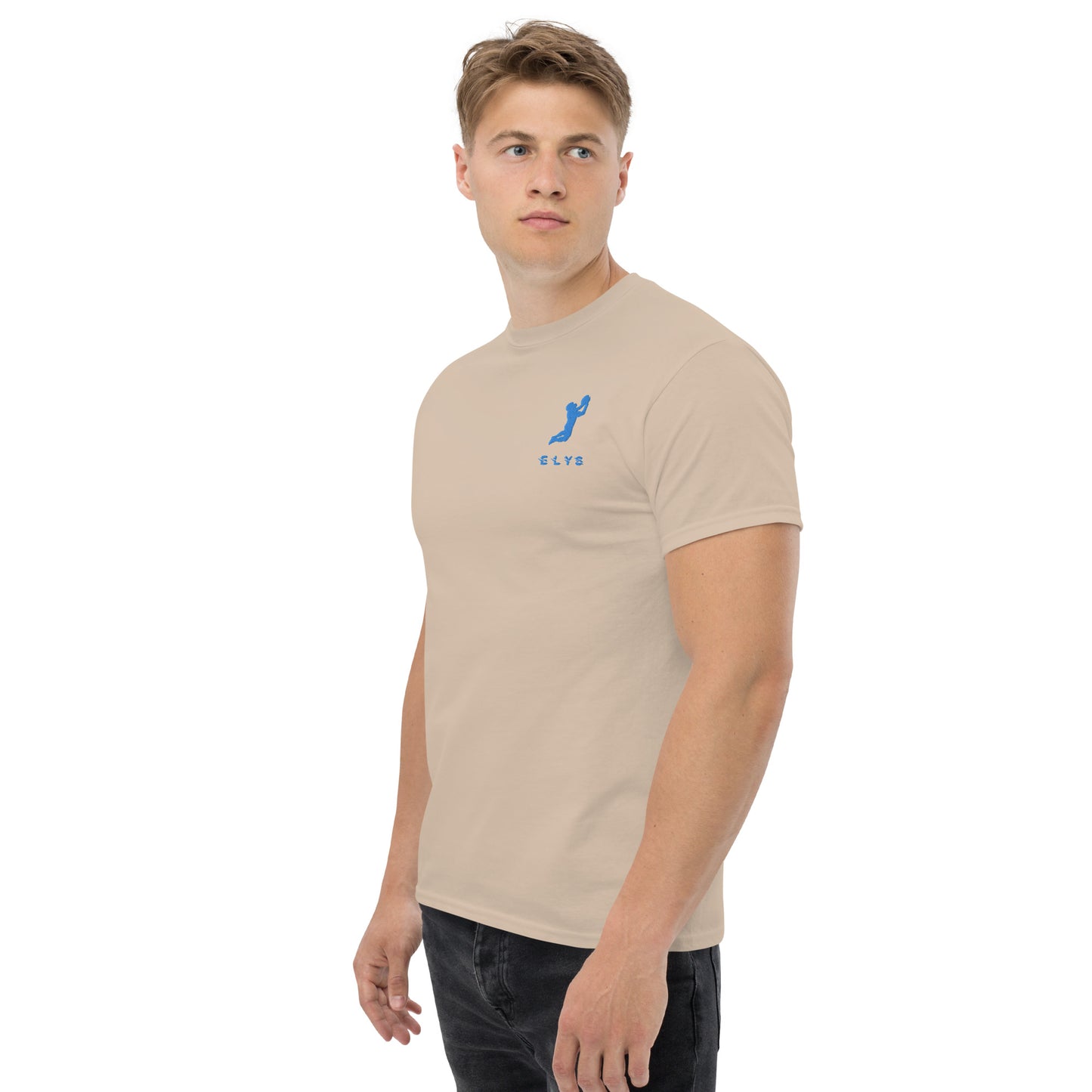 T-shirt ELYS Homme logo Bleu Clair