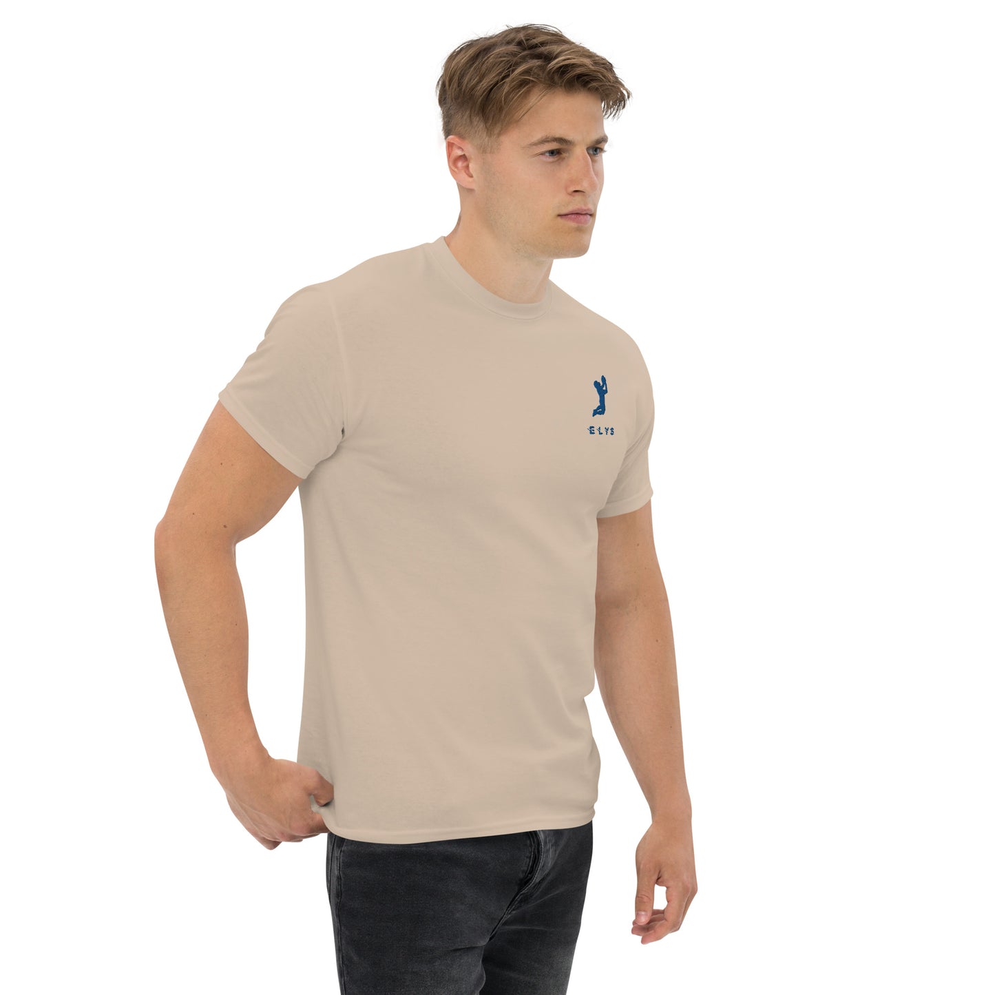 T-shirt ELYS Homme logo Bleu Foncé