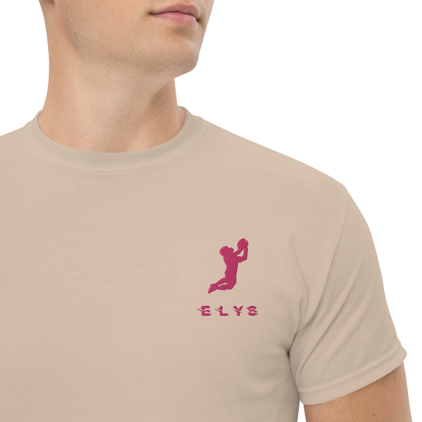 T-shirt ELYS Homme logo Rose