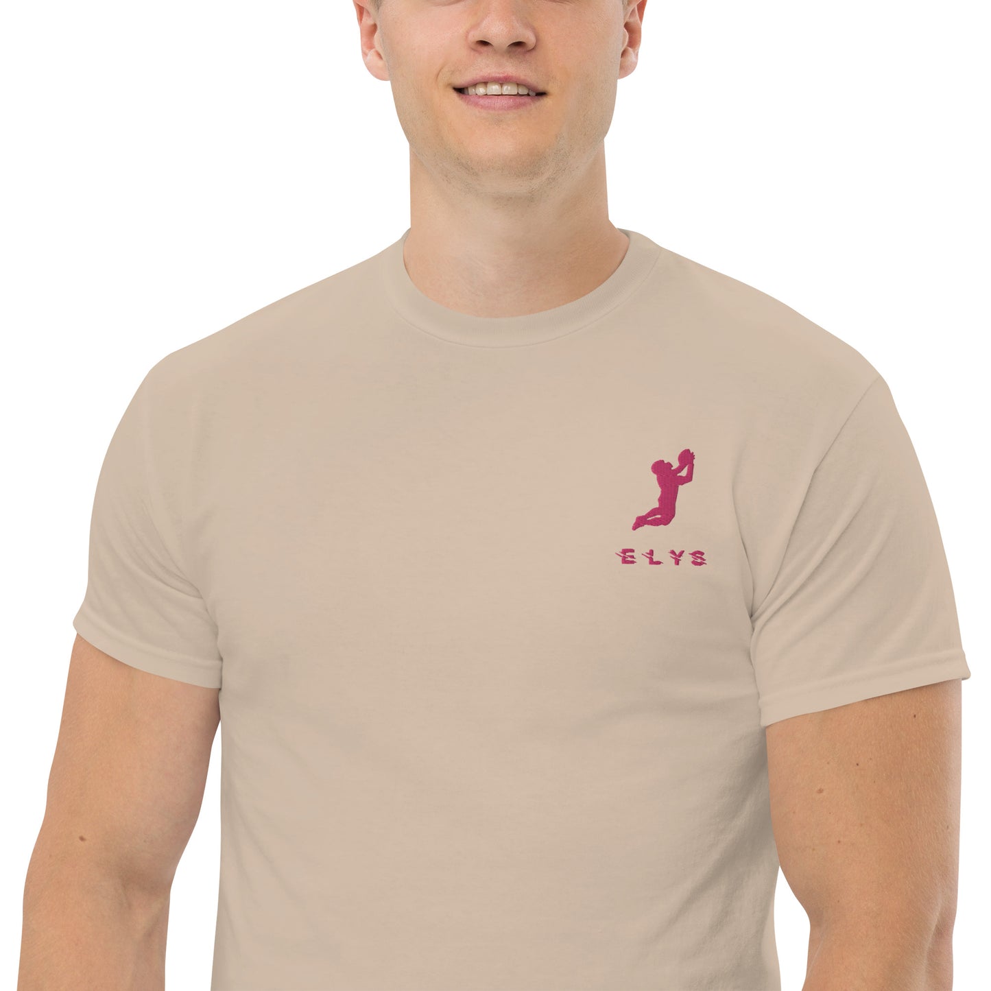 T-shirt ELYS Homme logo Rose