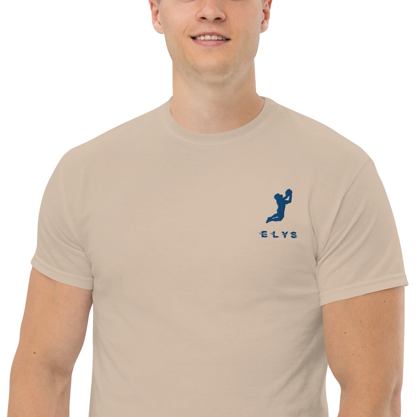 T-shirt ELYS Homme logo Bleu Foncé