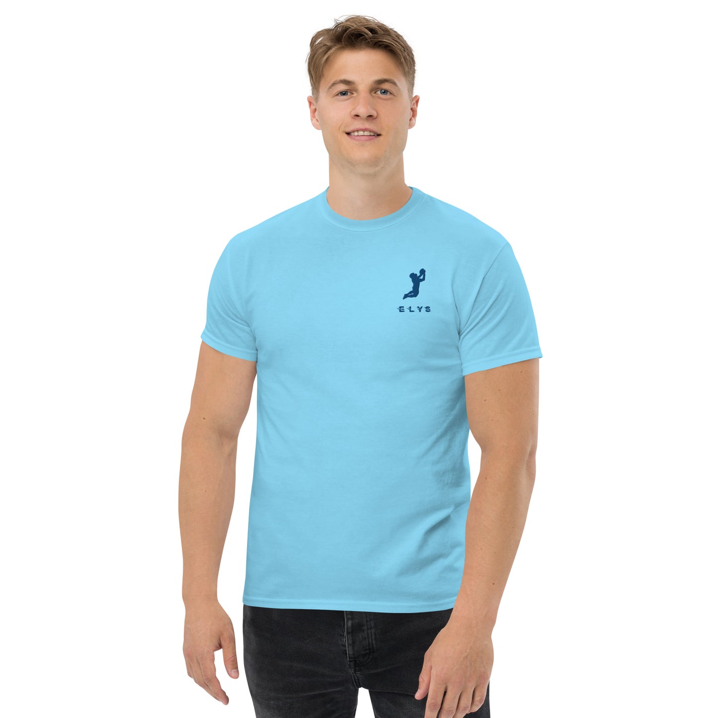 T-shirt ELYS Homme logo Bleu Foncé