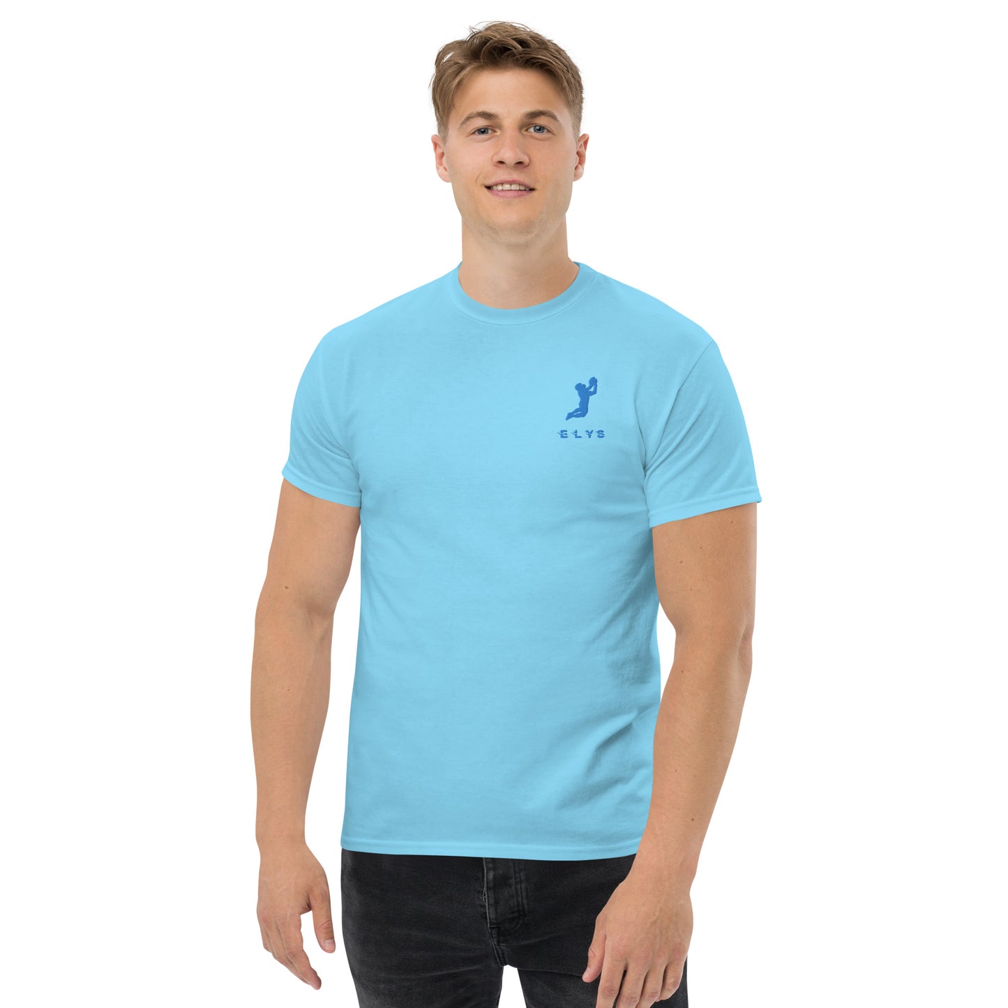 T-shirt ELYS Homme logo Bleu Clair