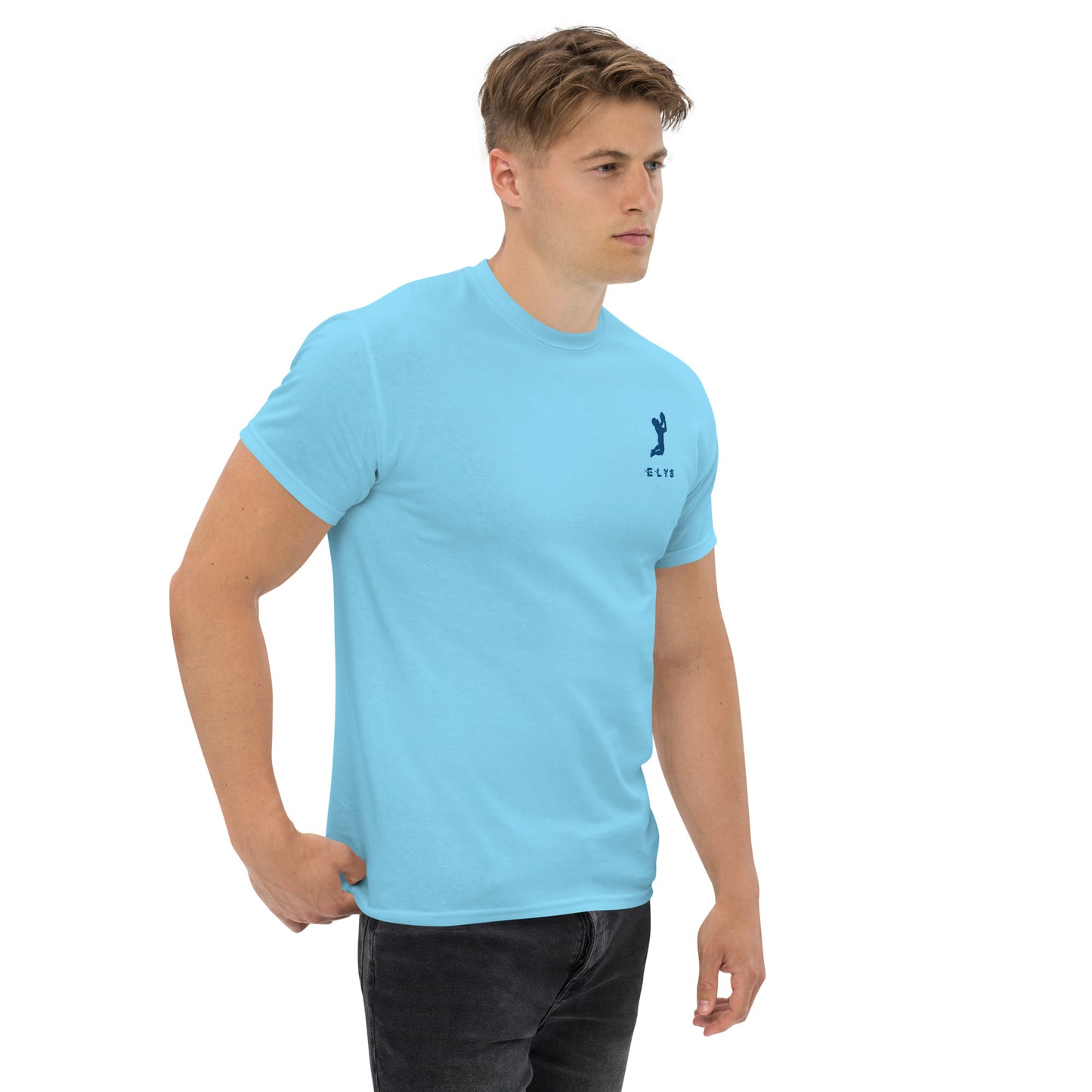 T-shirt ELYS Homme logo Bleu Foncé