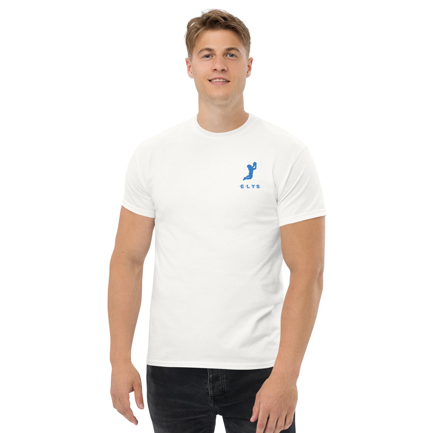 T-shirt ELYS Homme logo Bleu Clair