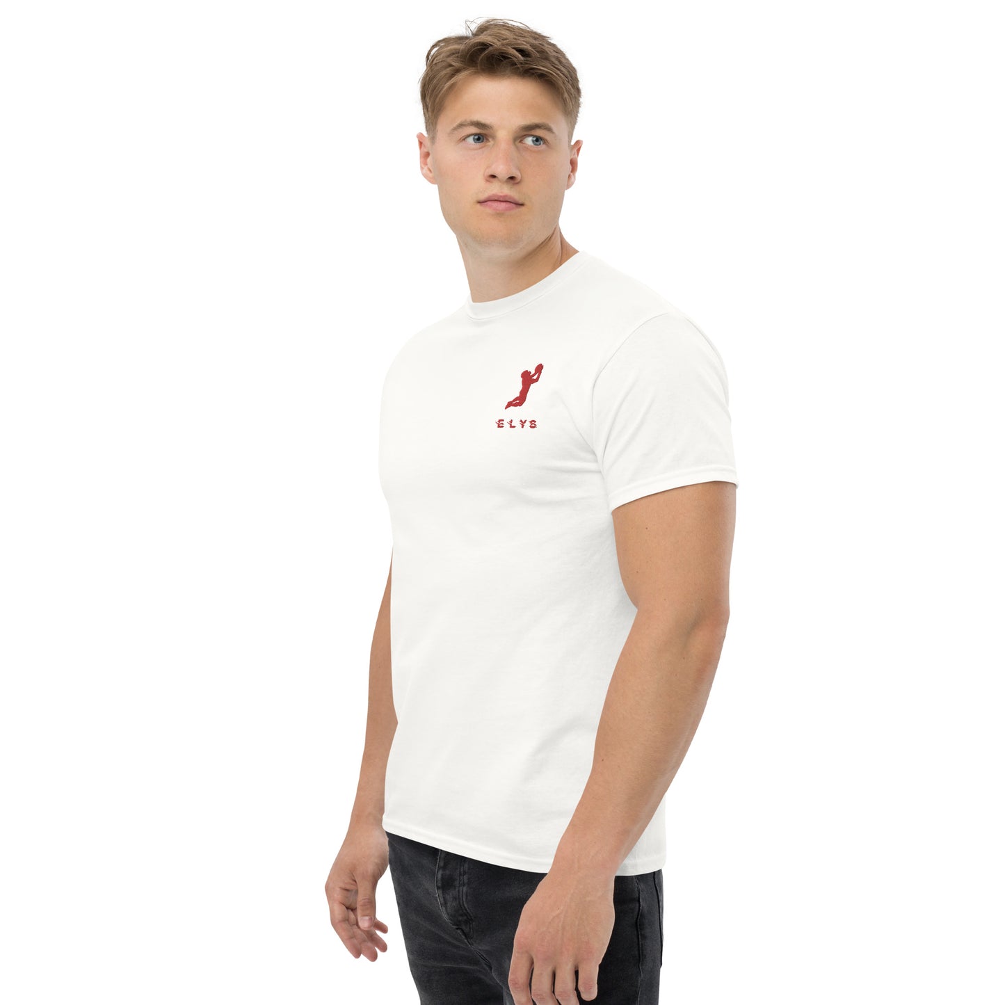 T-shirt ELYS Homme logo Rouge