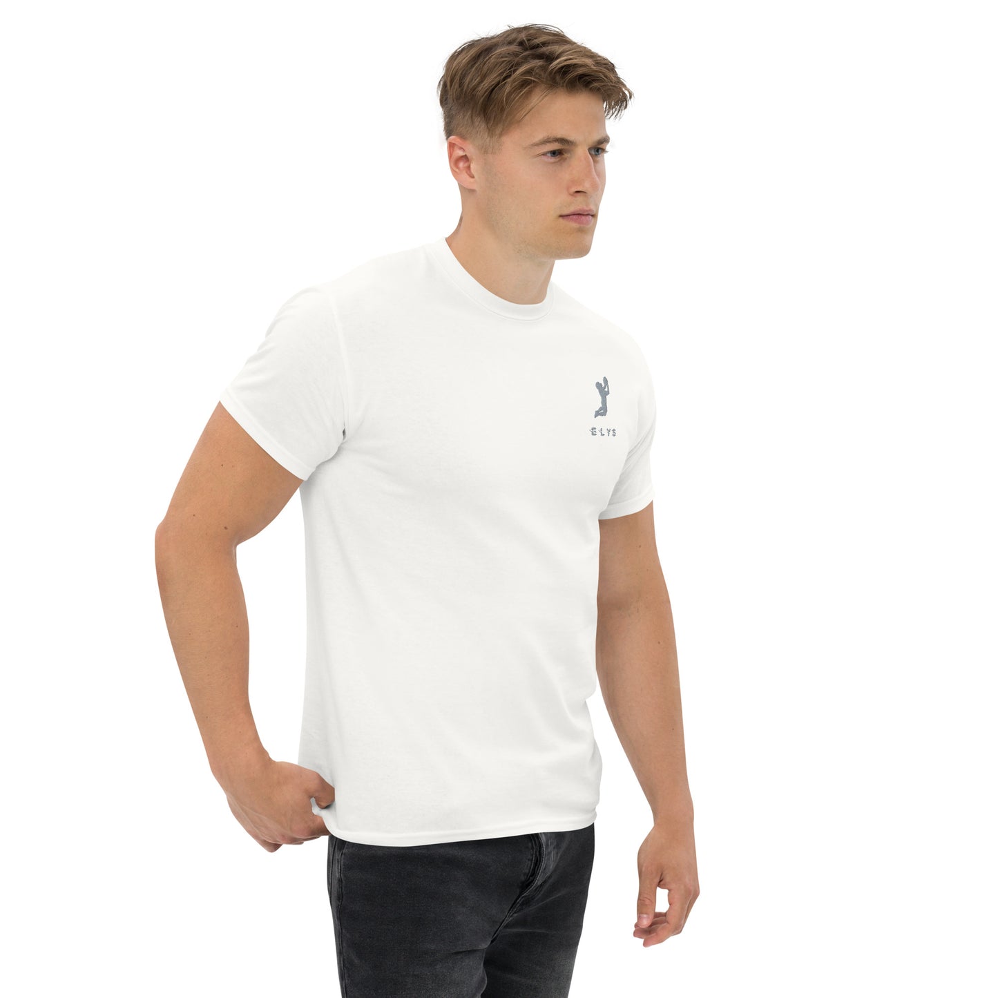 T-shirt ELYS Homme logo Argenté