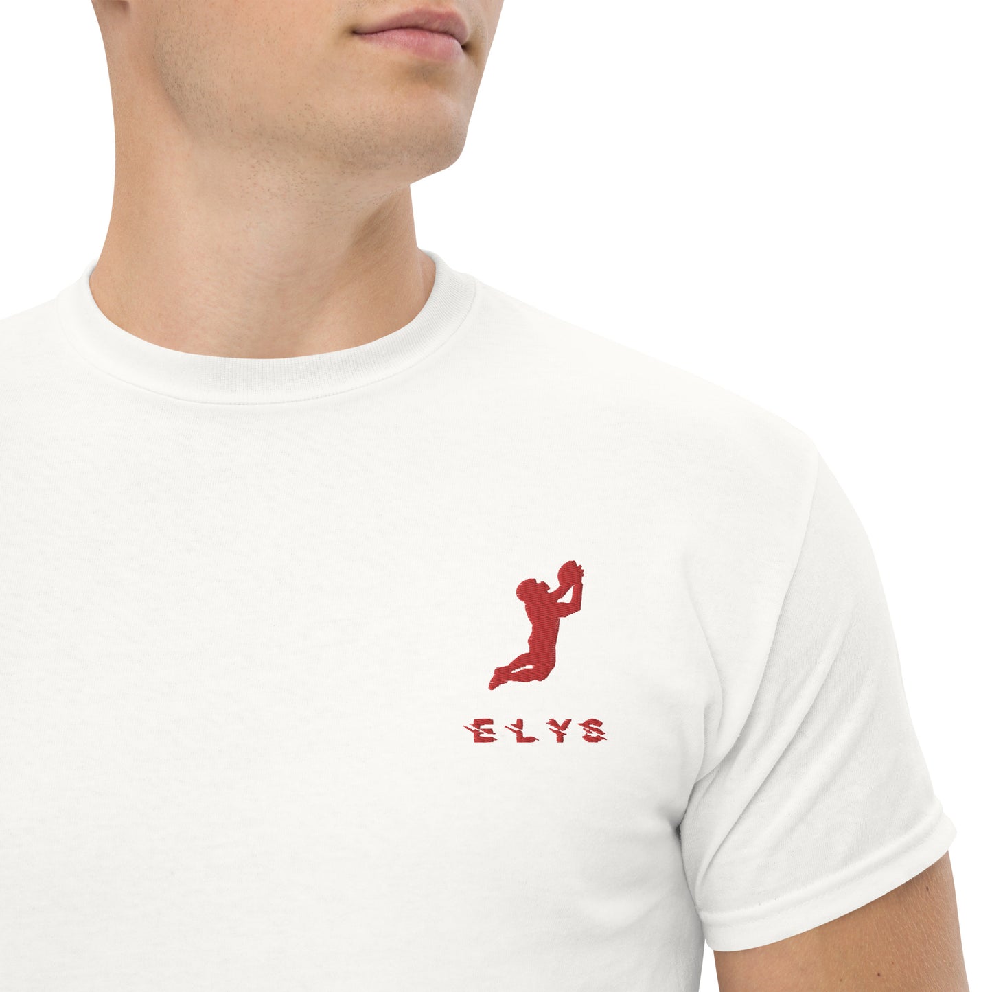 T-shirt ELYS Homme logo Rouge