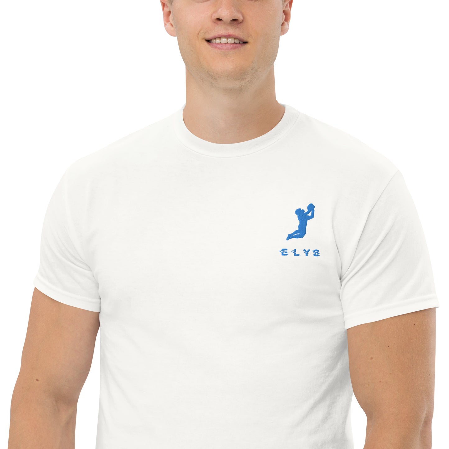 T-shirt ELYS Homme logo Bleu Clair