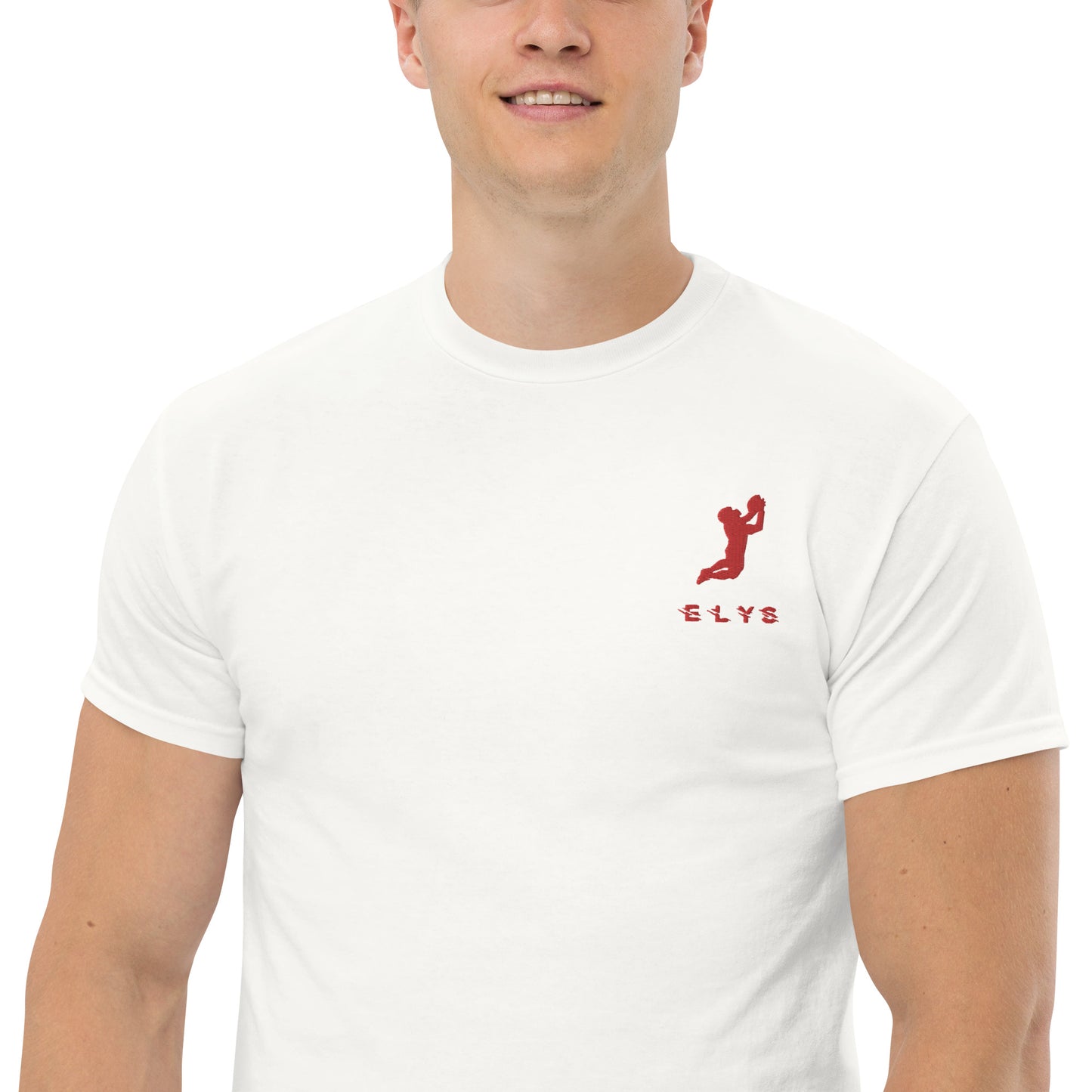 T-shirt ELYS Homme logo Rouge