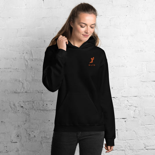 Sweat à capuche ELYS Femme logo Orange