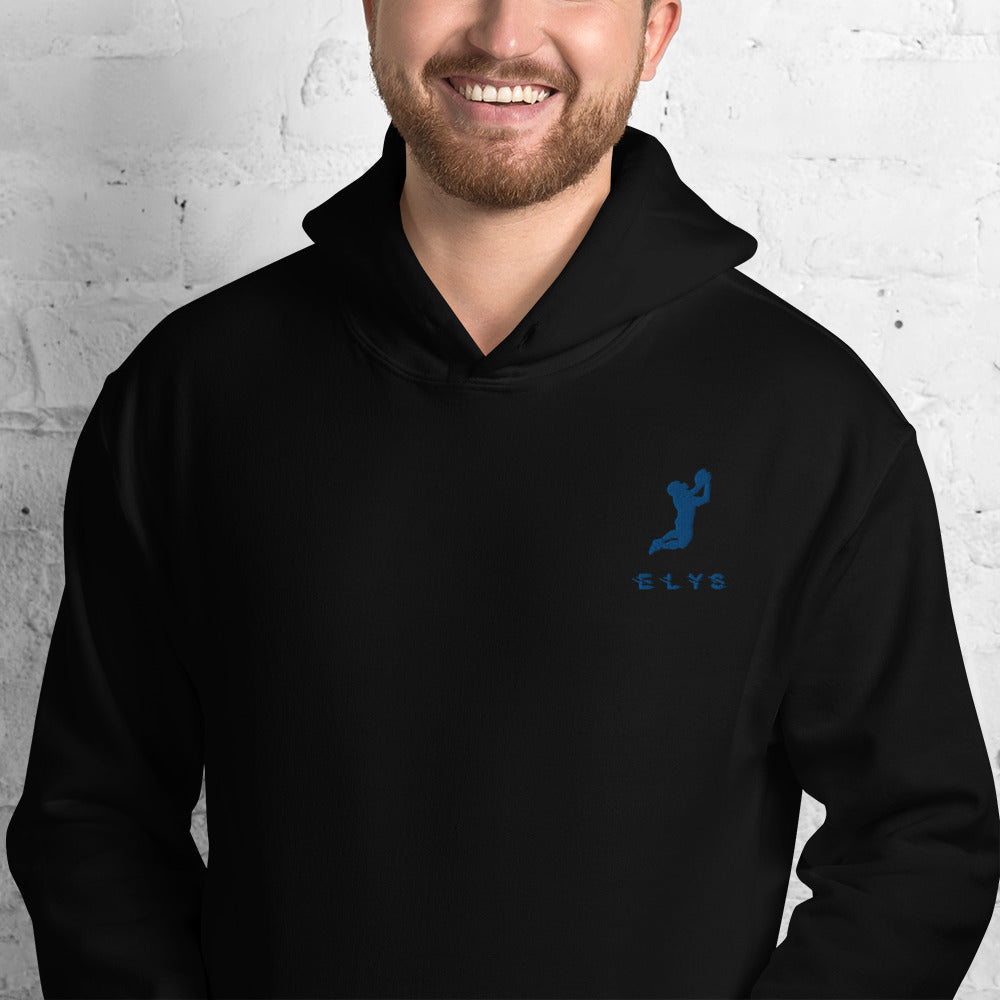 Sweat à capuche ELYS Homme logo Bleu Foncé