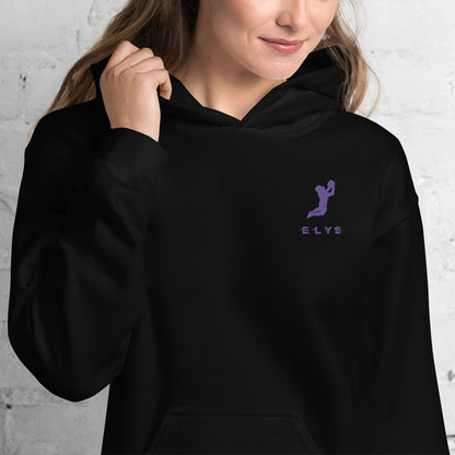 Sweat à capuche ELYS Femme logo Violet