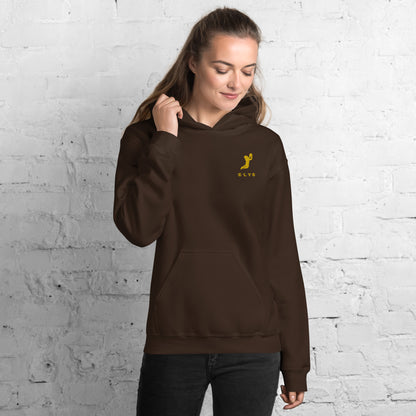 Sweat à capuche ELYS Femme logo Jaune