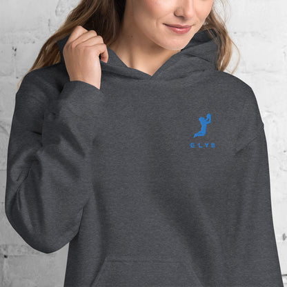 Sweat à capuche ELYS Femme logo Bleu Clair