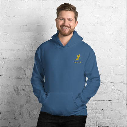 Sweat à capuche ELYS Homme logo Jaune