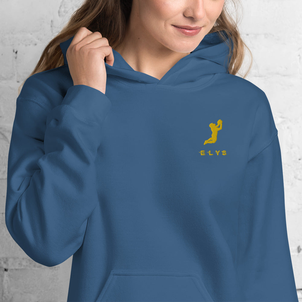 Sweat à capuche ELYS Femme logo Jaune