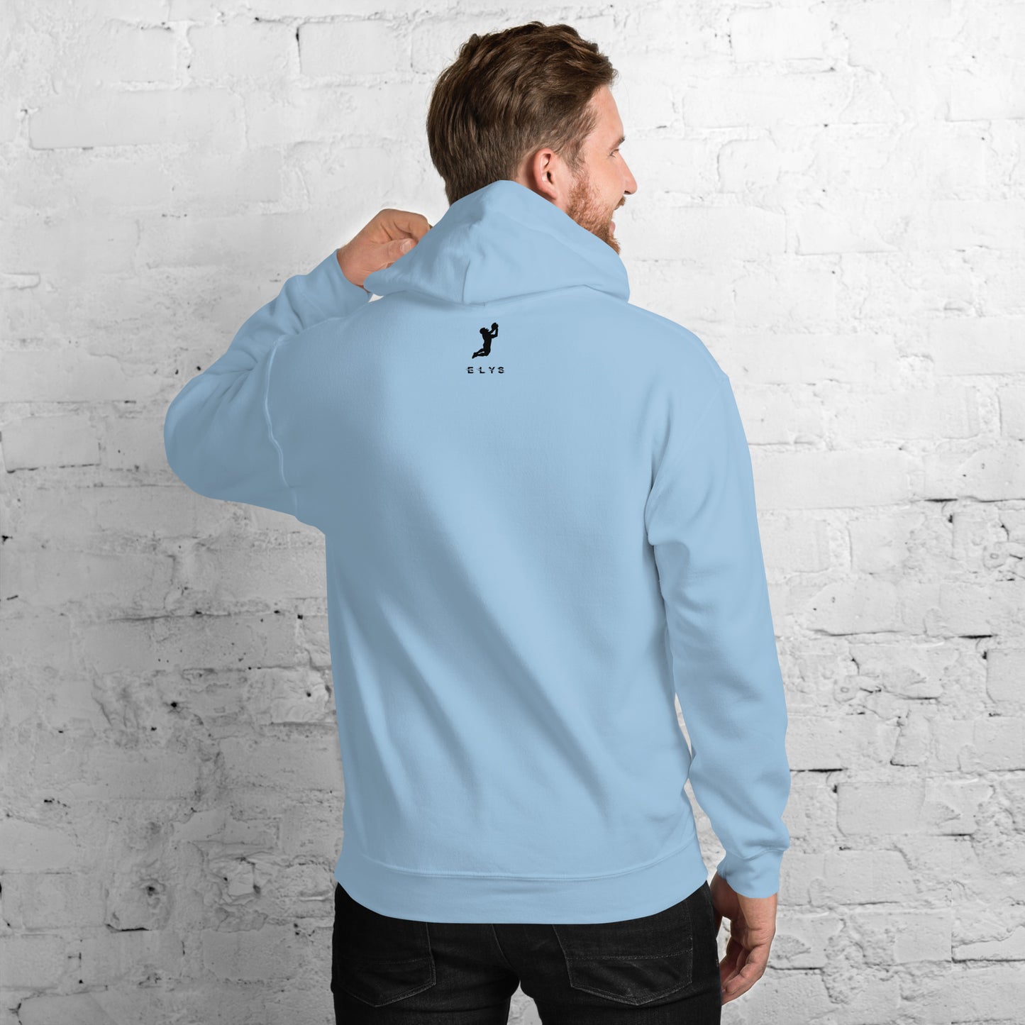 Sweat à capuche ELYS Homme logo Bleu Foncé