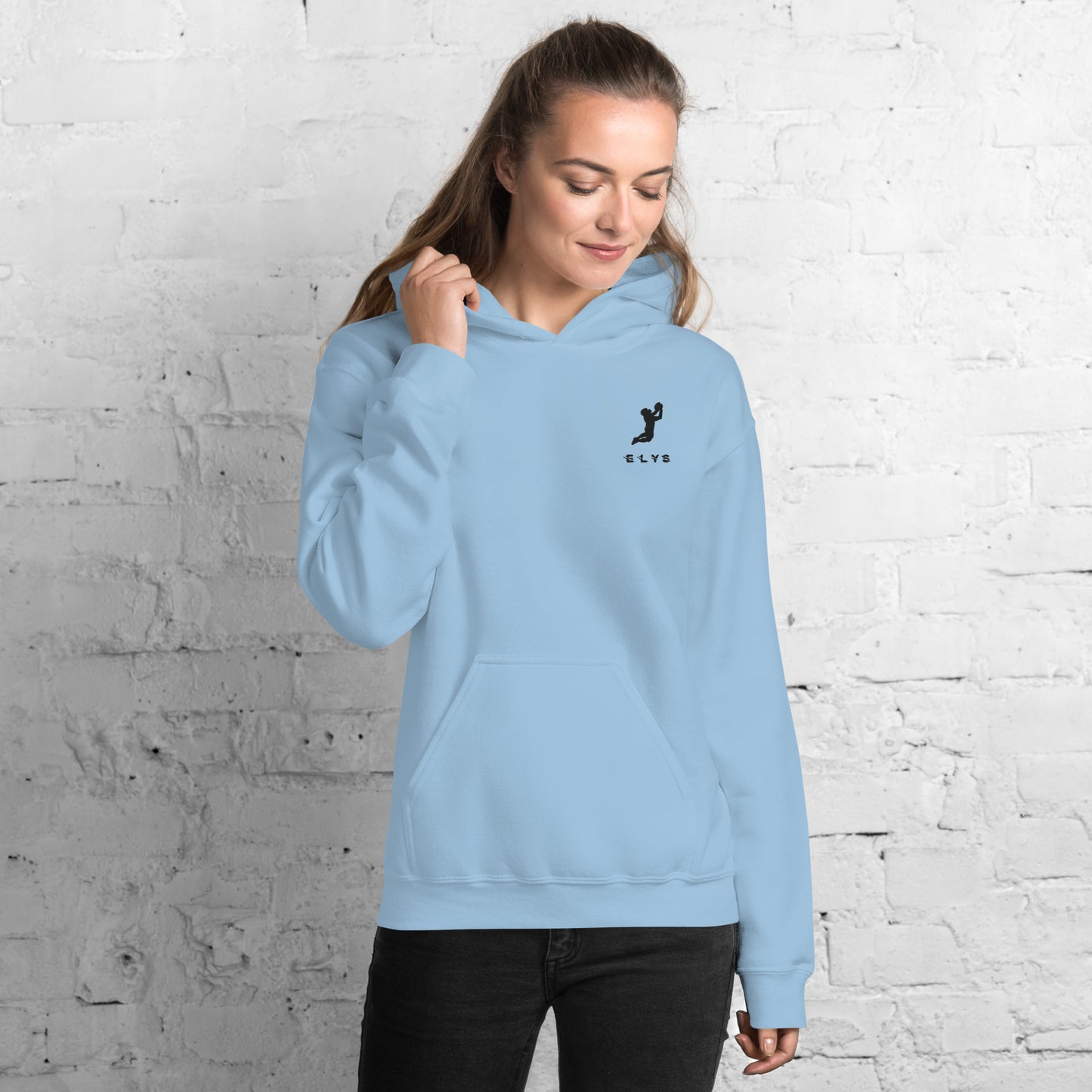 Sweat à capuche ELYS Femme logo Noir