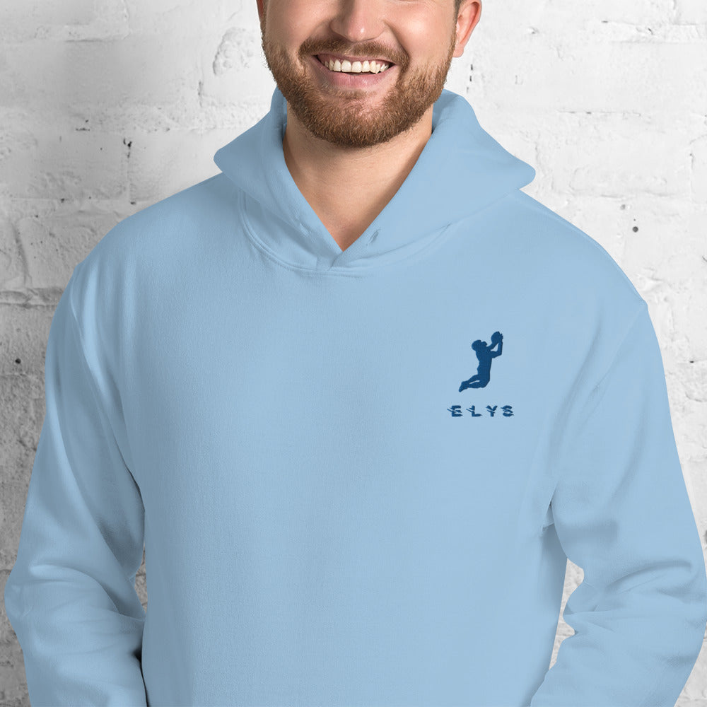 Sweat à capuche ELYS Homme logo Bleu Foncé