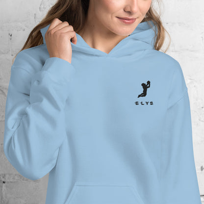 Sweat à capuche ELYS Femme logo Noir